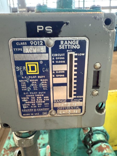 5,000 PSI HYDRAULIC PUMP UNIT W/ RELIANCE MOTOR. STOCK # 1003425.