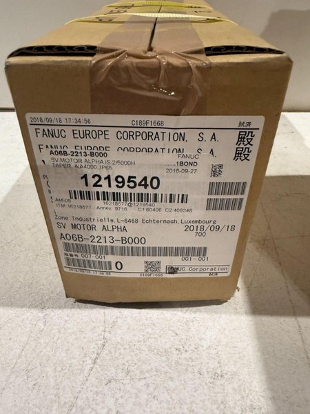 FANUC A06B-2213-B000 SERVO MOTOR NEW IN BOX