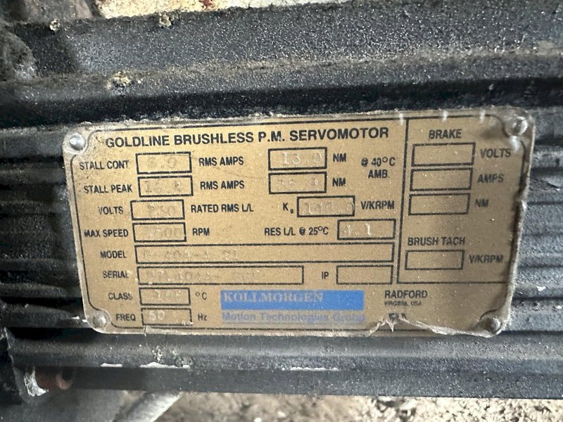 GOLDLINE BRUSHLESS P.M. SERVO MOTOR: STOCK #22052