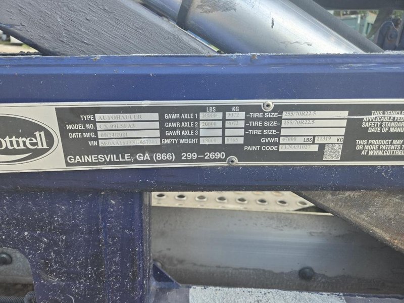 2022 Cottrell CX-09LSFA 5E0AA1649NG657301