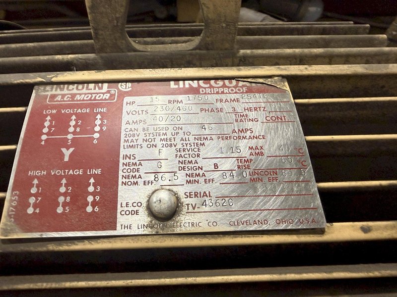 10' X 1/4" STANDARD INDUSTRIAL MODEL #AS250-10 HYDRAULIC POWER SHEAR: STOCK #23296