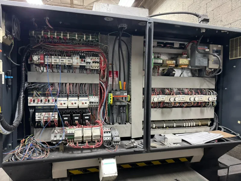 USED 2004 TIMESAVERS 3 ABRASIVE HEAD WET WIDE BELT SANDER