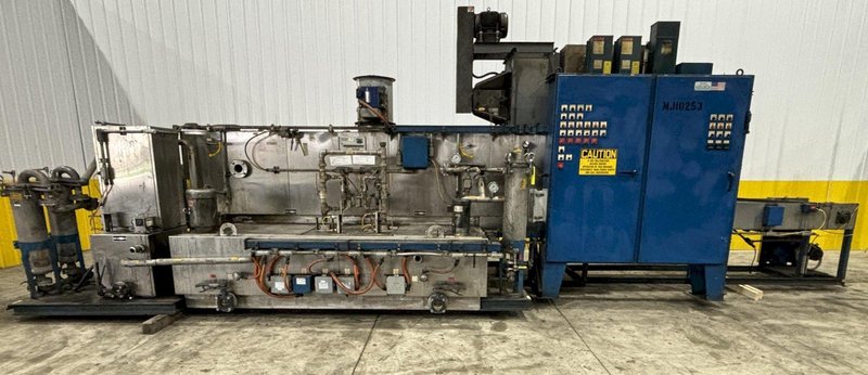 24&quot; W X 11&quot; H RANSOHOFF 3-STAGE STAINLESS STEEL PASS THROUGH BELT CONVEYOR PARTS WASHER, 2003, ELECTRIC HEAT: STOCK #22020