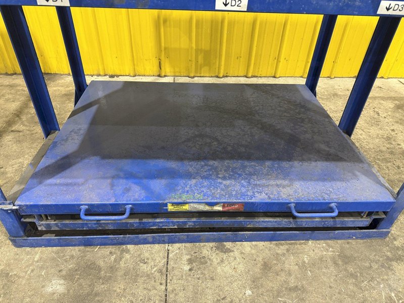 (4) 1,000 LB CAPACITY DIE RACKS W/ SLIDING SHELVES: YOBRO #24478