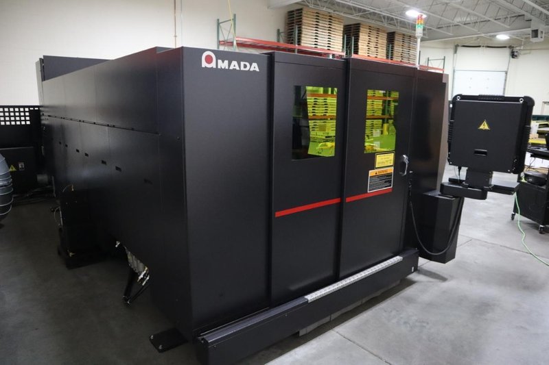 Amada Ensis 3015 AJ MII CNC Fiber Laser,  AMNC 3i Control, 3.1 KW, 120&quot; x 60&quot;, Pallet Shuttle, Fume Collector - NEW 2017