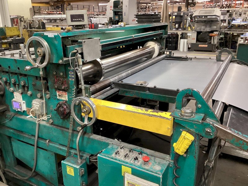 60” IOWA MODEL #GAF60-6 COIL SLEAR LINE WITH PUNCHES: YOBRO #24552