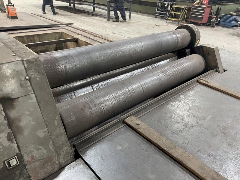 10' X 1-3/16" BERTSCH CENTURY II HYDRAULIC PLATE ROLL. STOCK # 0680524