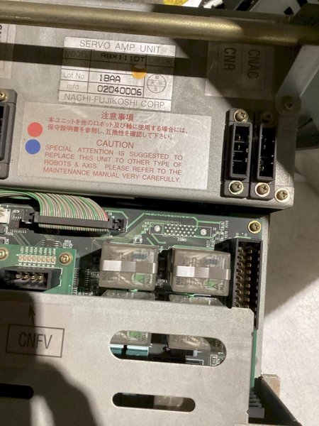 NACHI SERVO AMPLIFIER RBX111OT USED