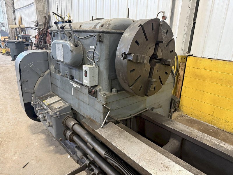 56" x 336" (28') BERTRAM ENGINE LATHE WITH DUAL CARRIAGES: STOCK #10964