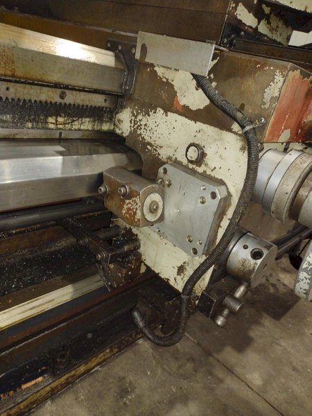 35" x 120" WILLIS MODEL #PK35 HOLLOW SPINDLE ENGINE LATHE 10" HOLE: YOBRO #24547