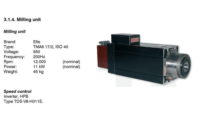 Fanuc Milling Robot - X: 10 500 / Y: 3045 / Z: 3500 mm CNC
