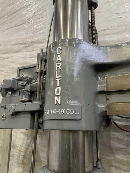 8&#039; X 19&quot; CARLTON MODEL #4-A RADIAL ARM DRILL: STOCK #22071
