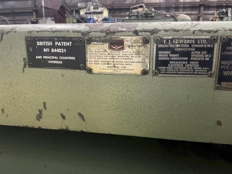 6' x 1/4" FJ EDWARDS MODEL TRUCUT HYDRAULIC SHEAR: YOBRO #24620