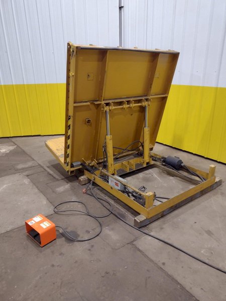 4,000 LB CAPACITY PRESTO ECOA MODEL HTT-C4-90-L-64060 ELECTRO-HYDRAULIC ELEVATING UPENDER: STOCK #19941