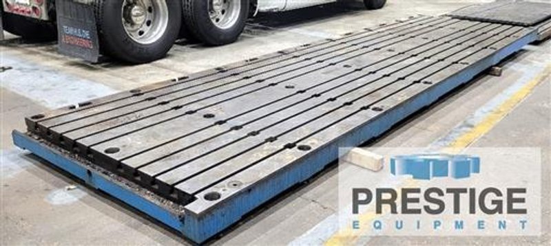 Bay Cast Level Tite 72&quot; x 252&quot; T-Slotted Table
