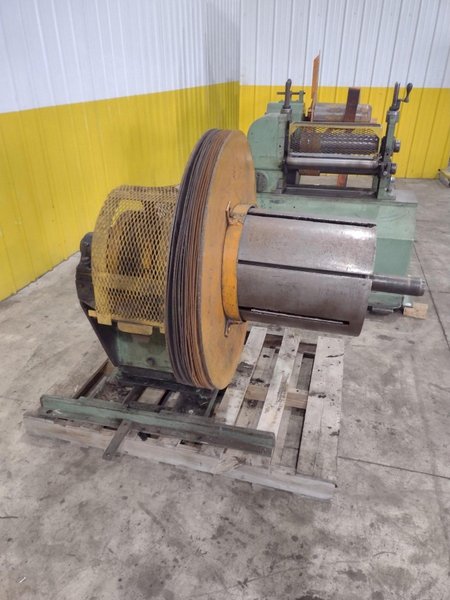 18&quot; WIDE X 2,500 LBS YODER MODEL #M2 PULL THROUGH SLITTING LINE, INCLUDES UNCOILER, SLITTER &amp; RECOILER: STOCK #22471