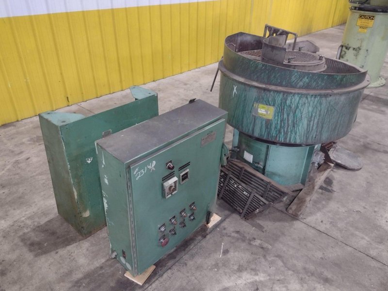 7 CUBIC FOOT X 48&quot; SWECO MODEL #FMD7LR VIBRATORY BOWL PARTS FINISHER: STOCK #23140