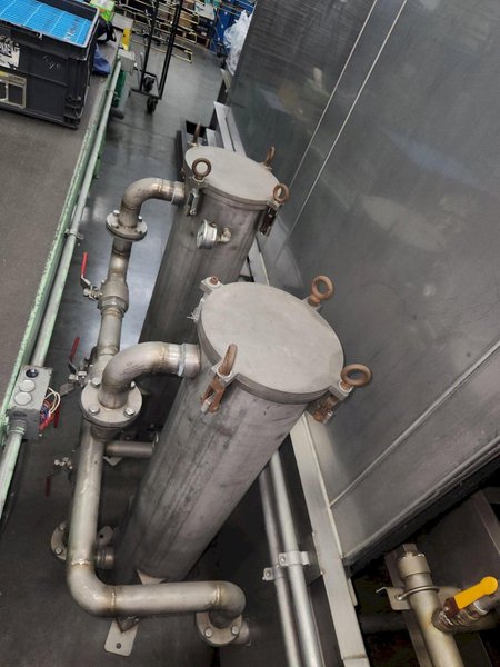 Accutherm 2-Stage Immersion Heated Wash and Rinse System, 2013 – 705 Gallon Capacity, Stainless Steel, Blow-Off Drying