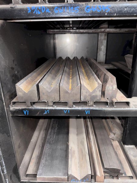 LOT OF WILA PRESS BRAKE DIES WITH CABINET: STOCK #80766
