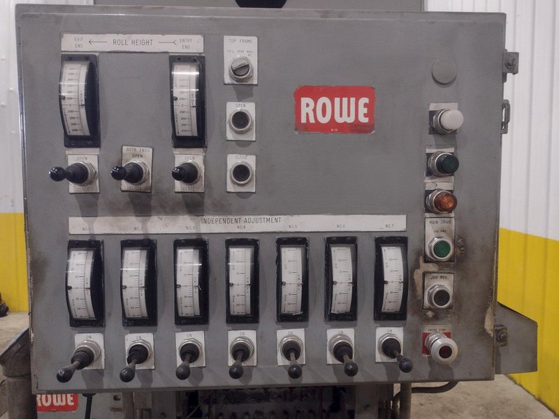 60" X .057" HERR-VOSS MODEL #66/1.156-19/9 4-HIGH BACKED UP PRECISION COIL LEVELER: YOBRO #25004