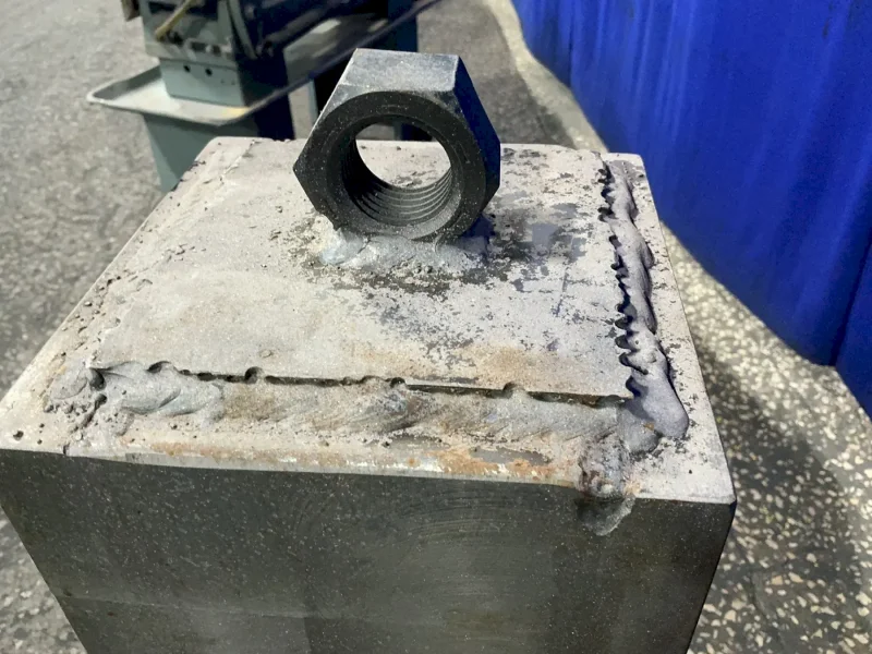 8”X8”X30” TOWER, 18”X18”X1.5” BASE CLAMPING TOWER TOMBSTONE
