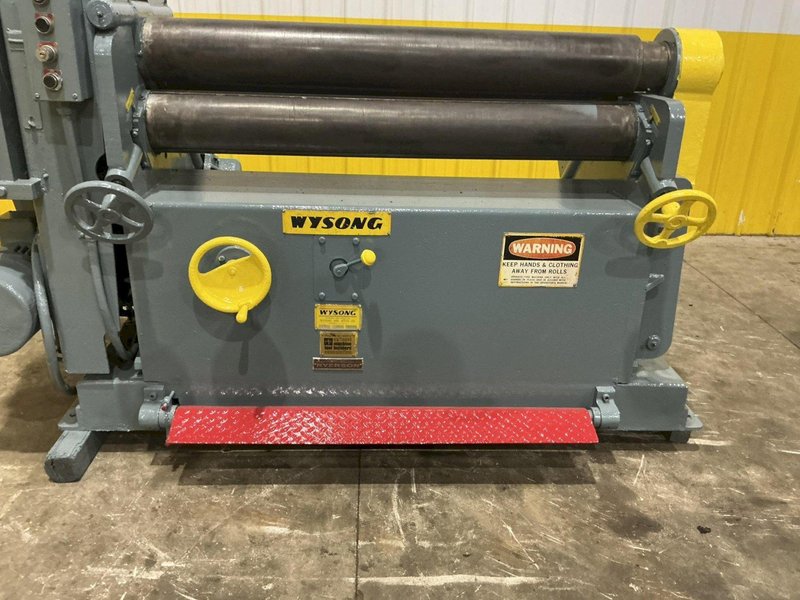 48" x 5/16" WYSONG MODEL #D-48 POWERED PLATE BENDING ROLL: YOBRO #24998