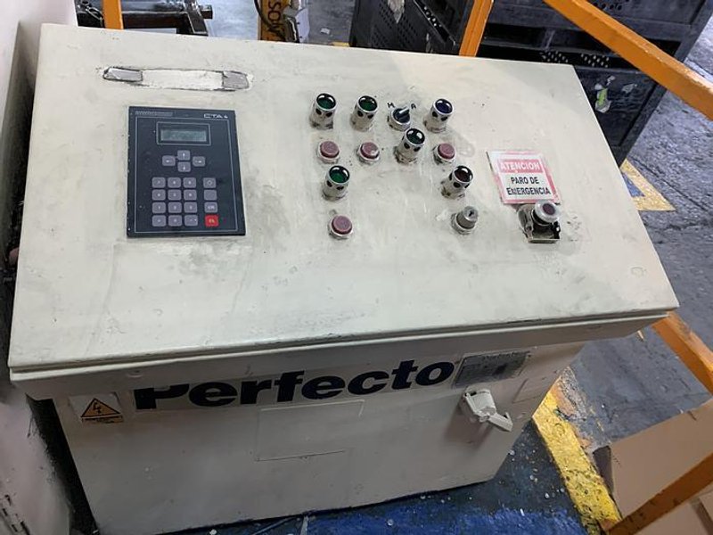 30,000 LB X 48" X .160" PERFECTO SERVO FEEDLINE. STOCK # 0955820