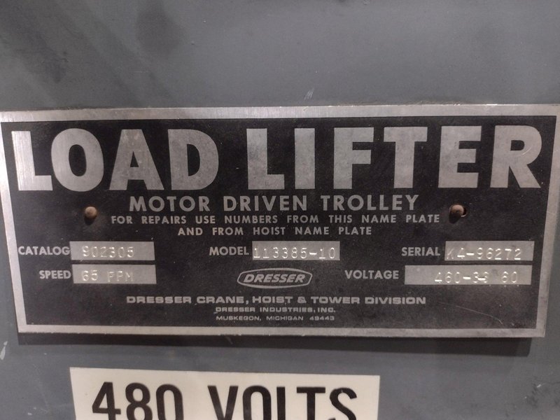 3 TON X 17’ F&amp;G / LOAD LIFTER UNDER-SLUNG POWERED CRANE: STOCK #22971