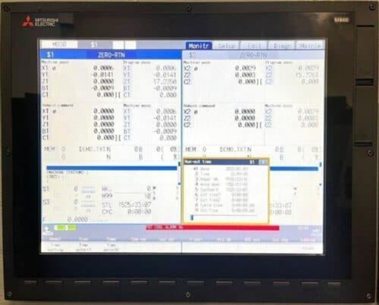 Accuway UZ-2000T2Y CNC Lathe – Y Axis Twin Spindle Twin Turret