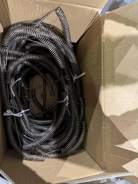 New in box 2015 Nabertherm model t800 electric resistance bale out type furnace rated to 1100 degree C, BU 1800 crucible, 1800 kg. capacity in Al., 140 KW, with controls and elements