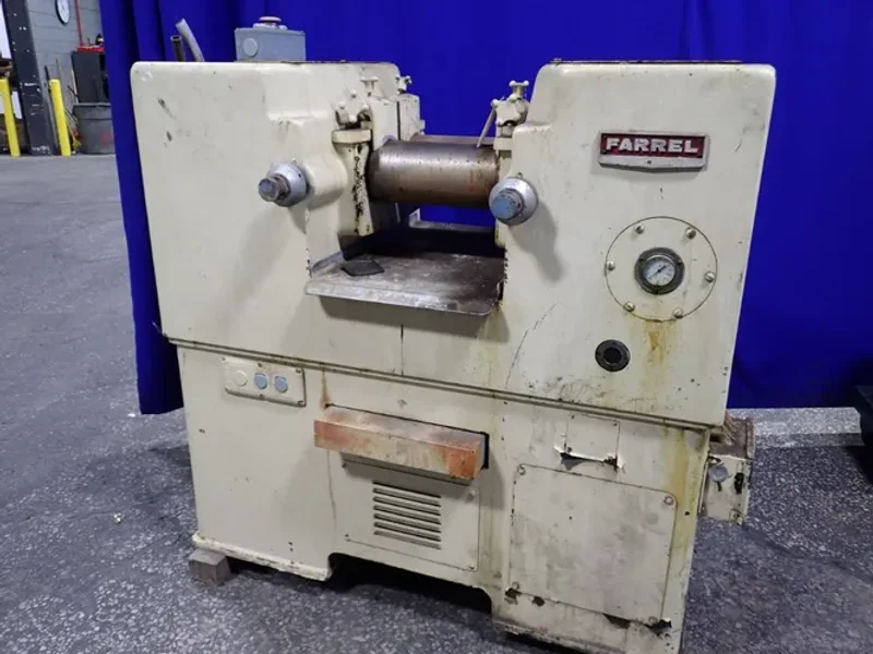 FARREL 13" x 6" TWO ROLL LABRATORY MILL  -  63A3830