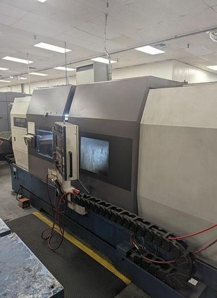 Mori Seiki SL 400B/2000 CNC Lathe, 24&quot; Turning, 86&quot; Centers, 12 Pos. Turret, Mori MSC 501 Control, 40/50HP, New 2000