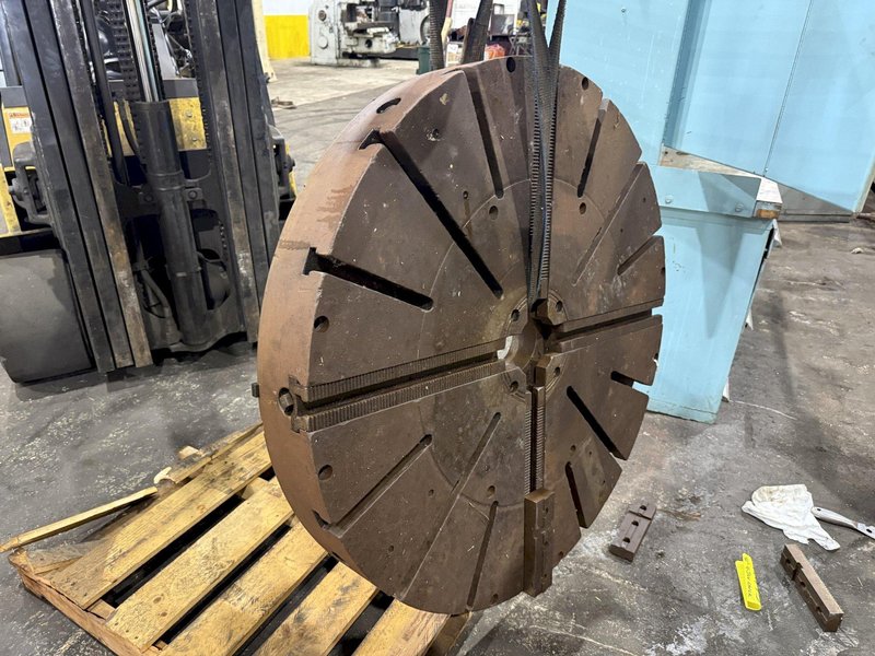 42” DIAMETER 4-JAW LATHE CHUCK WITH T-SLOTS: STOCK #21773