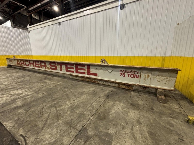 75 TON X 45’ LONG ARCHER STEEL SPREADER BAR / LIFTING BEAM: STOCK #22979