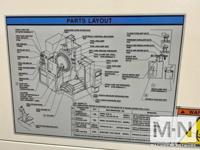 Mazak VCC 5X 20K CNC 5-Axis Vertical Machining Center, 2012