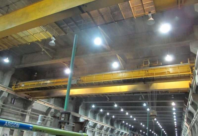 50 TON X 108&#039; ACE &quot;CLASS E&quot; DOUBLE GIRDER OVERHEAD BRIDGE CRANE. STOCK # 0630122