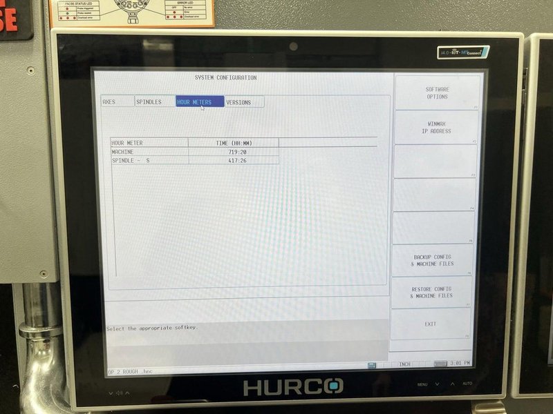 Hurco VMX60-SRTi 5 Axis VMC, 2024 – CTS, Mist Collector, Tooling, Low Hours