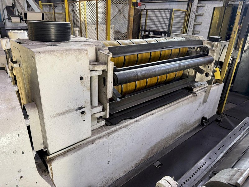 54" X .110" YODER SLITTING LINE, COMPLETE LINE, LOTS OF TOOLING: YOBRO #24277