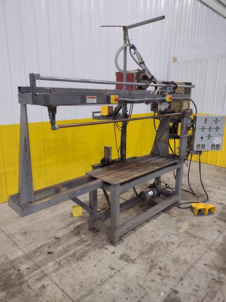 48&quot; LONGUTUDINAL SEAM WELDER WITH ROMAN WELDER &amp; ENTRON CONTROLS: STOCK #21743