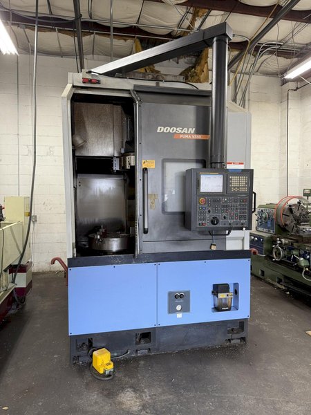 Used 2008 DOOSAN Puma V550 CNC Vertical Turret Lathe For Sale