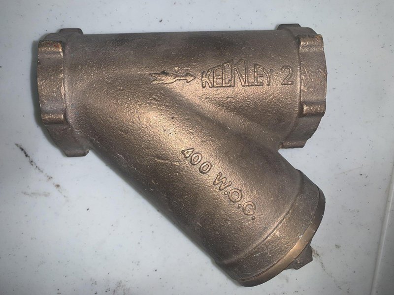 2&quot; KECKLEY BRONZE THREADED Y STRAINER 400 W.O.G STOCK #16395