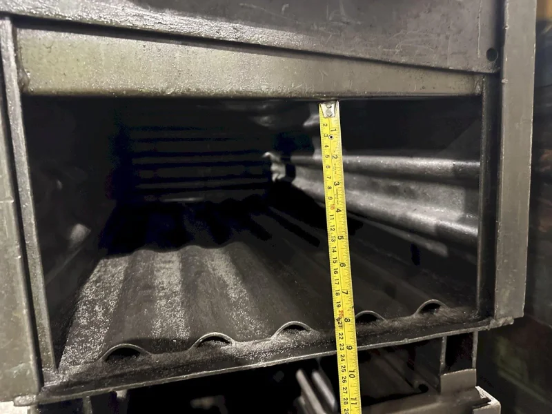 (120) 36” x 18” x 18” STEEL STACKABLE PARTS BIN CONTAINER WITH DUMP DOOR: YOBRO #25062