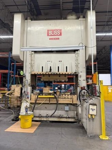 500 Ton Bliss Model SE2-500-96"x 54" Straight Side Twin Gear Drive Straight Side Double Crank Press