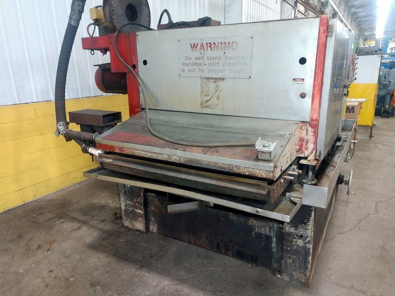 52" TIMESAVER MODEL #252-3CMW BELT GRINDER METAL FINISHER: STOCK 14849