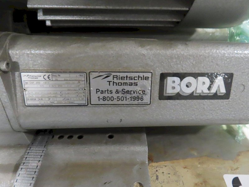 Rietschle Thomas Bora SAP 300 (01) Vacuum Pump and (2) Shelf Cart- Auction Item