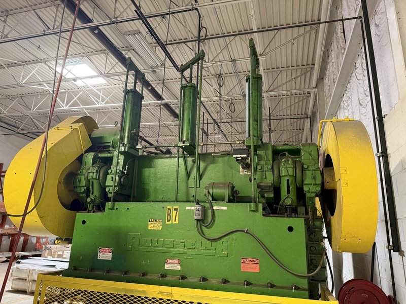 100 TON ROUSSELLE 10B80 DOUBLE CRANK GAP FRAME PRESS. STOCK # 0759726