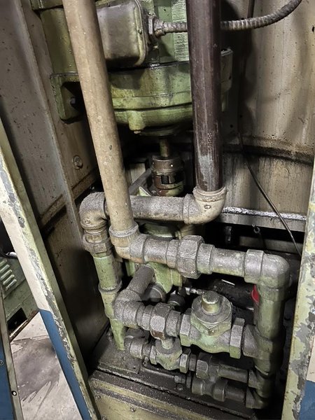 25 TON DENISON HYDRAULIC C-FRAME PRESS.