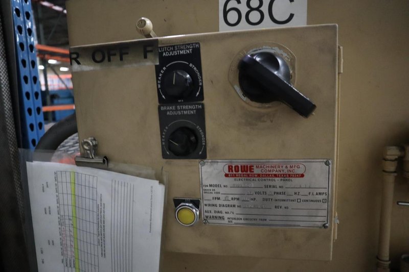 Rowe Press Feeding System. **Note - To Be Sold Only if Bliss Press System Does Not Sell**- Auction Item