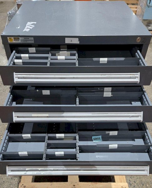 STANLEY VIDMAR 9 DRAWER MODULAR CABINET USED