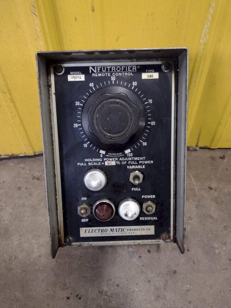 39&quot; X 16&quot; ELECTROMAGNETIC CHUCK WITH NEUTROFIER CONTROL: STOCK #17374